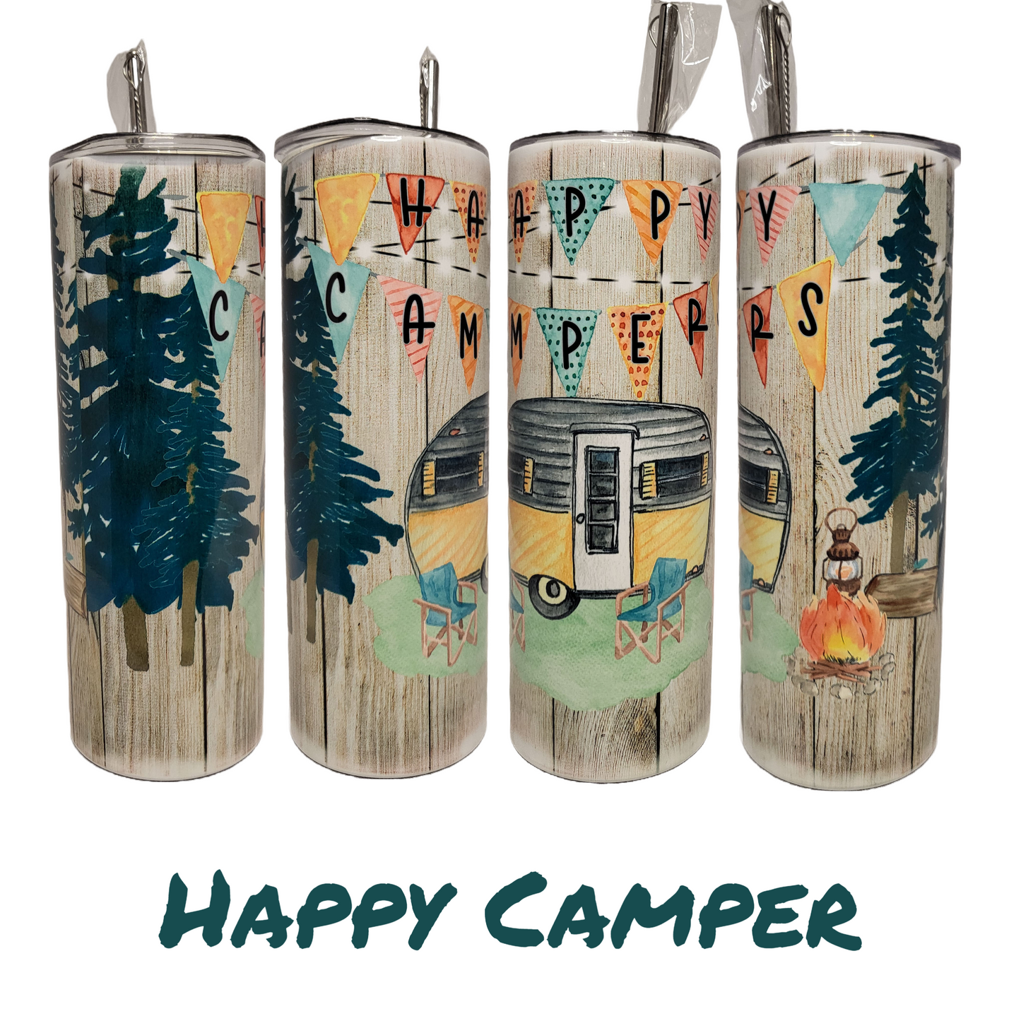 Happy Camper Twenty Ounce Tumbler