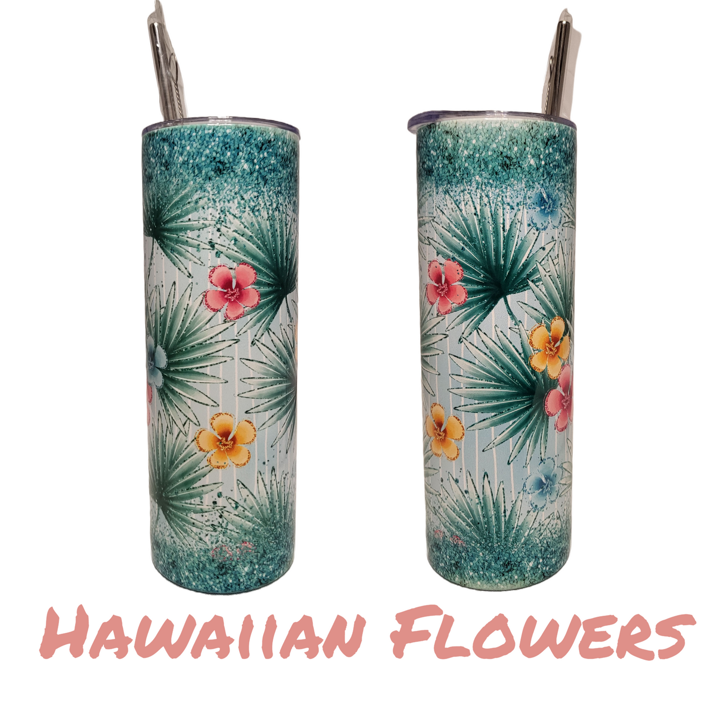 Hawaiian Flowers Twenty Ounce Tumbler