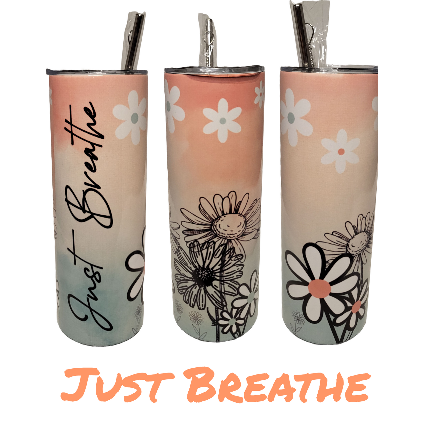 Just Breathe Twenty Ounce Tumbler