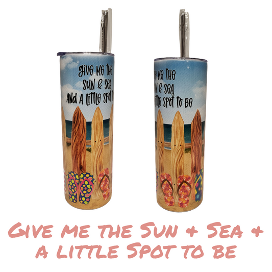 Sun Sea and a little Spot to be Twenty Ounce Tumbler